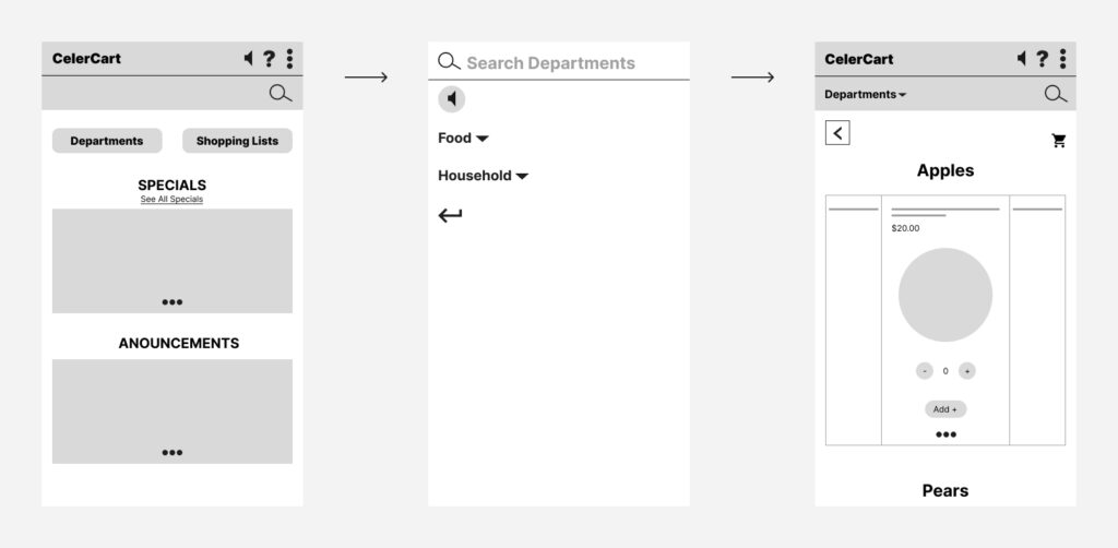 low-fidelity wireframes